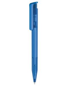 Senator pen with logo SUPER HIT CLEAR BLUE 2935 Quality Senator pen with your logo also available in other colors. Push ball pen Clear finish and polished clip. Equipped with a premium "Magic Flow" long capacity X20 (1.0 mm) refill giving a writing length of 1800m, in blue or black ink. We use different printing techniques to add your logo. Depending on the surface we can use embroidery, engraving, 360° imprint or screenprint.