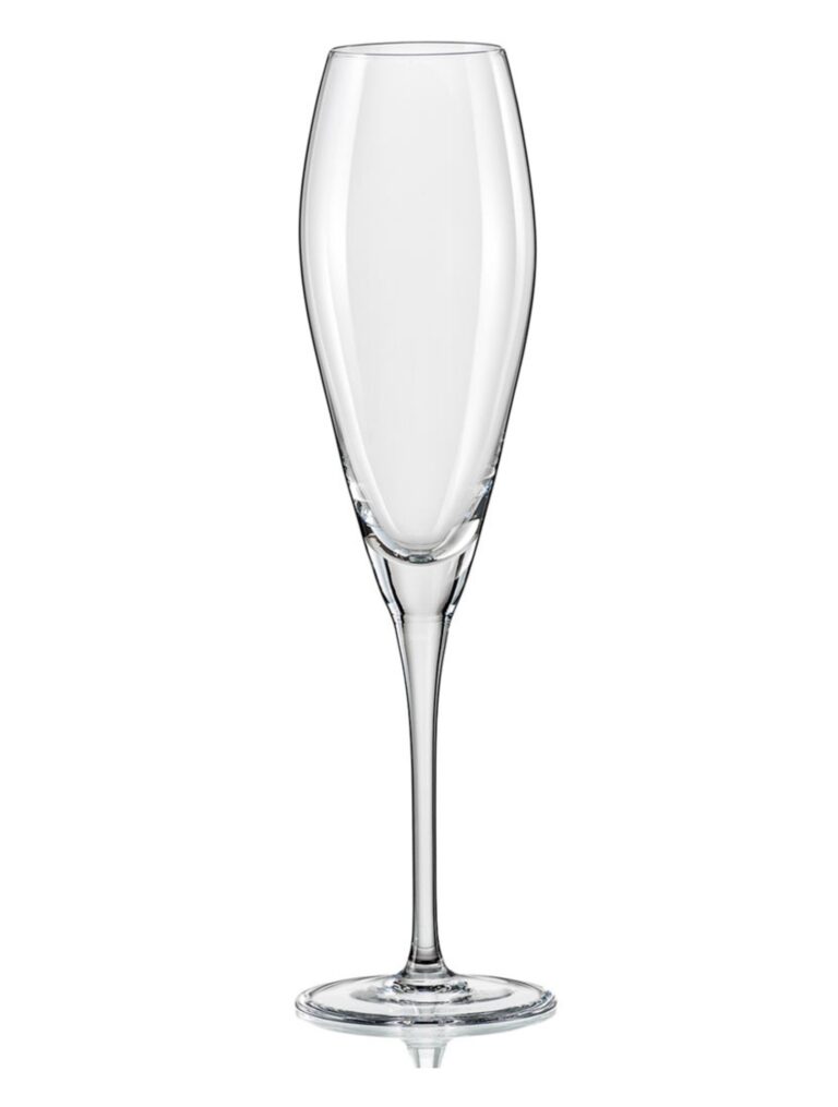 Champagne accessory flutes with logo Bohemia 6 eye-catching Champagne flutes diamond shaped bowl. Fine tall stem and a nicely balanced design. Glasses have laser cut fine rims. Looks great both in classic and modern table settings. The conical base reflects the light and nicely enhances the colour of the wine. A wide foot gives the glass a good stability in professional environments. The range is manufactured in high quality crystal glass with a very good transparency and brilliance. Able to withstand industrial washing cycles. It does not contain any lead or other heavy metals. Magnus Business Gifts is your partner for merchandising, gadgets or unique business gifts since 1967. Certified with Ecovadis gold 2022!