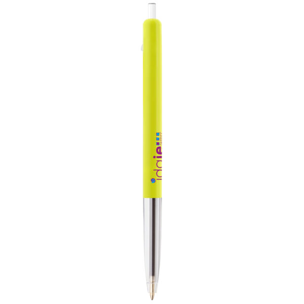 BIC stylo with logo M10 Clic Historical retractable BIC stylo with logo M10 Clic in plastic. Boost your brand communication at a competitive price! Dimensions: WIDTH: 1.4 cm-HEIGHT: 13.9 cm-DEPTH: 1.4 cm-DIAMETER: 1.4 cm-WEIGHT: 6.55 g Magnus Business Gifts is your partner for merchandising, gadgets or unique business gifts since 1967. Certified with Ecovadis gold!